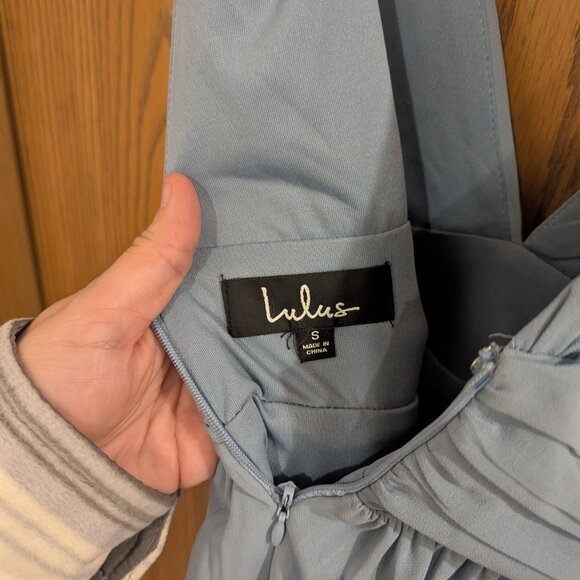 Lulus Heavenly Hues Light Blue Maxi Dress- Size Small- With Tags - Picture 4 of 5